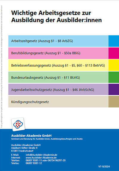 Wichtige Arbeitsgesetze